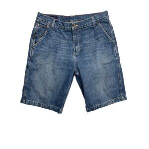 Tommy Hilfiger Shorts 34 Mens Blue Denim Jeans Utility Carpenter
